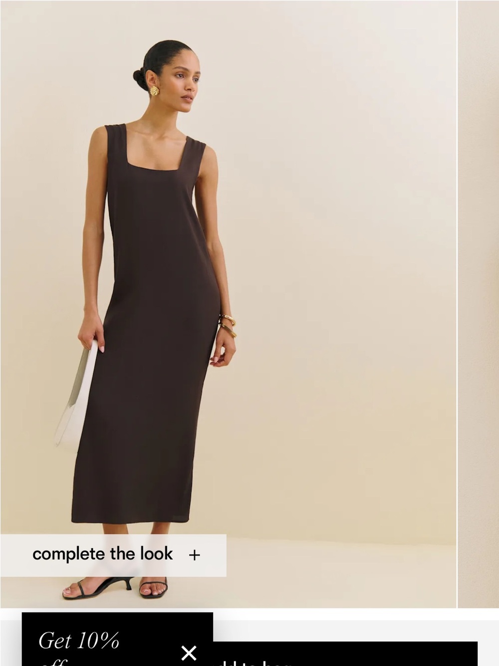 Reformation New black Vea Maxi dress size 12 - Picture 10 of 10